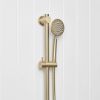 Round Hand Shower + Adjustable Rail Warm Brushed Nickel