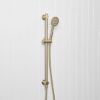 Round Hand Shower + Adjustable Rail Warm Brushed Nickel
