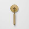 Round Shower Sprayer Head Brushed Brass