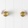 Round Taps Brushed Brass