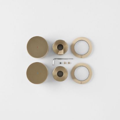 Round Taps Trim Kit Warm Brushed Nickel
