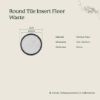 Round Tile Insert Floor Waste Brushed Brass
