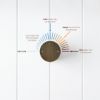 Round Wall Progressive Mixer Antique Brass