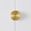 Round Wall Progressive Mixer Brushed Brass