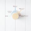 Round Wall Progressive Mixer Brushed Brass