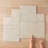 Seaforth French Pattern Travertine Look Beige Matte Tile