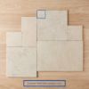 Seaforth French Pattern Travertine Look Beige Matte Tile