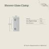 Shower Glass Clamp Stainless Steel