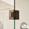 Shower Hinge Glass to Glass Antique Brass