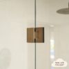 Shower Hinge Glass to Glass Antique Brass