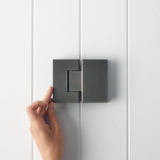 Shower Hinge Glass to Glass Gunmetal