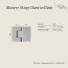 Shower Hinge Glass to Glass Gunmetal
