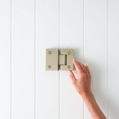 Shower Hinge Glass to Glass Warm Brushed Nickel