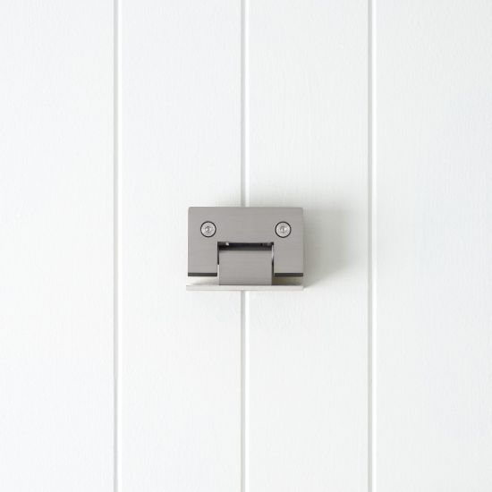 Shower Hinge Glass to Wall Stainless Steel