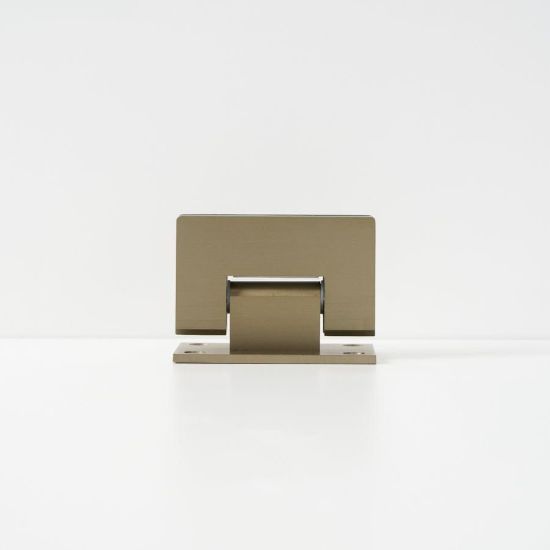 Shower Hinge Glass to Wall Warm Brushed Nickel