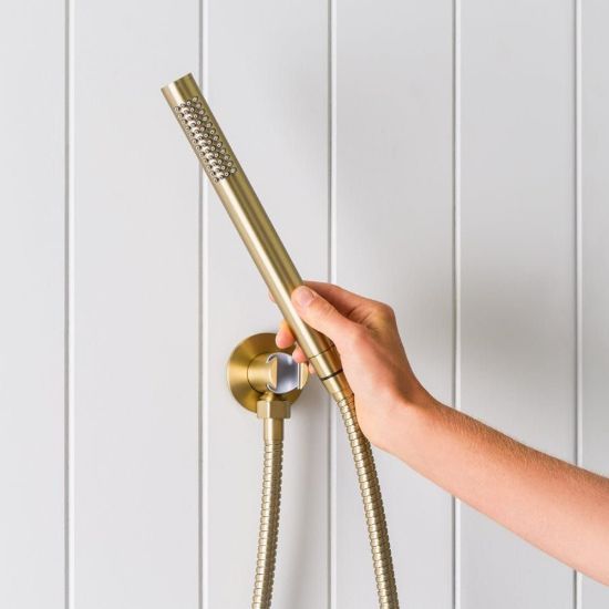Shower Hose + Sprayer Brushed Brass