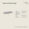 Shower Shelf Small Warm Brushed Nickel