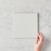 Silver Beach White Encaustic Look Square Tile