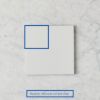 Silver Beach White Encaustic Look Square Tile