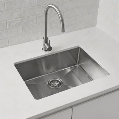 Single Bowl Sink 600x450mm Stainless Steel