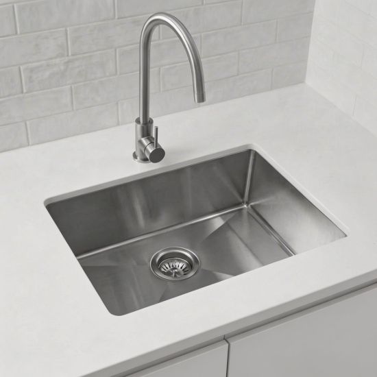 Single Bowl Sink 600x450mm Stainless Steel