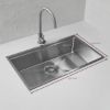 Single Bowl Sink 750x450mm Stainless Steel