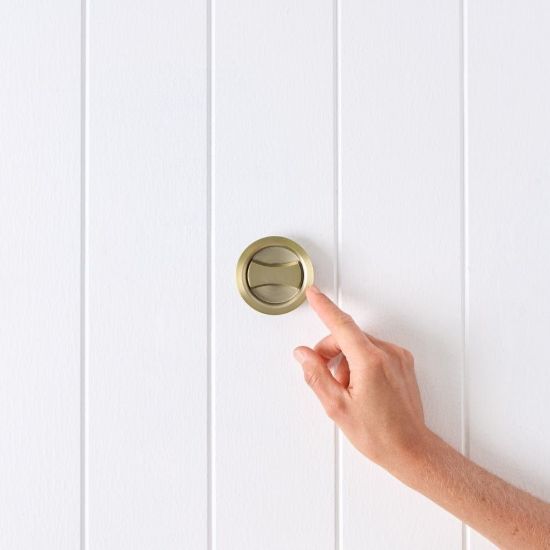 Sliding Door Lock Warm Brushed Nickel