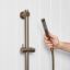 Straight Hand Shower + Adjustable Rail Antique Brass