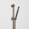 Straight Hand Shower + Adjustable Rail Antique Brass