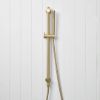 Straight Hand Shower + Adjustable Rail Brushed Brass