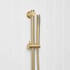 Straight Hand Shower + Adjustable Rail Brushed Brass