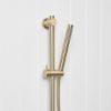 Straight Hand Shower + Adjustable Rail Warm Brushed Nickel