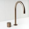 Sydney Basin Spout + Benchtop Progressive Mixer Antique Brass