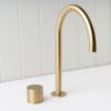 Sydney Basin Spout + Benchtop Progressive Mixer Brushed Brass