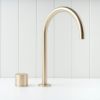 Sydney Basin Spout + Benchtop Progressive Mixer Warm Brushed Nickel