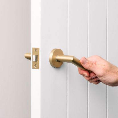 Sydney Door Handle Brushed Brass