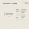 Sydney Door Handle Gunmetal