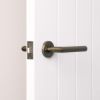 Sydney Door Handle with Lock Antique Brass