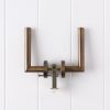 Sydney Door Handle with Lock Antique Brass