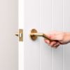 Sydney Door Handle with Lock Brushed Brass