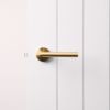 Sydney Door Handle with Lock Brushed Brass