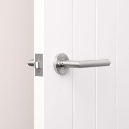 Sydney Door Handle with Lock Stainless Steel