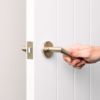 Sydney Door Handle with Lock Warm Brushed Nickel