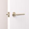 Sydney Door Handle with Lock Warm Brushed Nickel