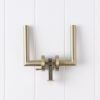 Sydney Door Handle with Lock Warm Brushed Nickel