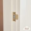Sydney Door Handle with Lock Warm Brushed Nickel
