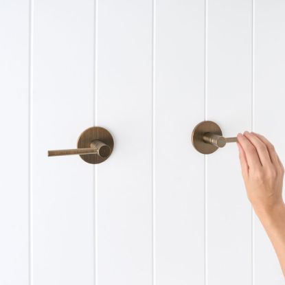 Sydney Double Handle Taps Antique Brass