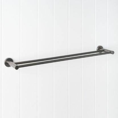 Sydney Double Towel Rail 600mm Gunmetal