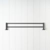 Sydney Double Towel Rail 600mm Matte Black