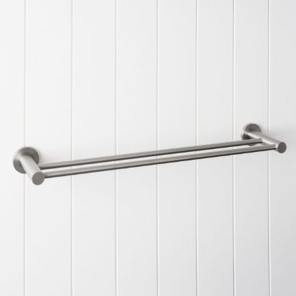 Sydney Double Towel Rail 600mm Stainless Steel